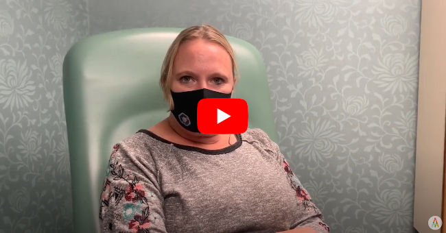 Corinna treated her toenail fungus with our laser treatment
